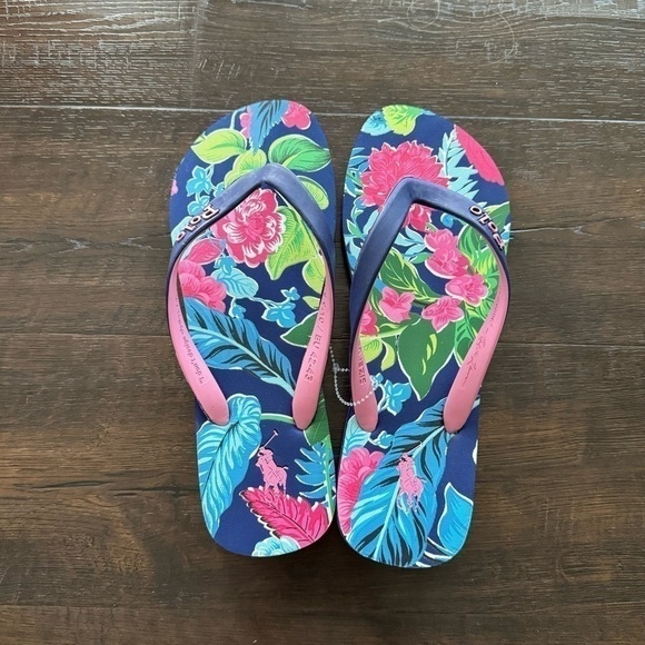 Polo Ralph Lauren Bolt Tropical Flip Flop Sandals Size US 9-10 Men main image 6